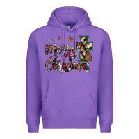 Purple merry christmas Premium Hoodie - JahusDesignShop