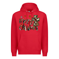Red merry christmas Premium Hoodie - JahusDesignShop