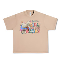 Burro just a girl who loves books Urban Heavy Tee - MaliasSmallBusiness