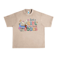 French Oak just a girl who loves books Urban Heavy Tee - MaliasSmallBusiness