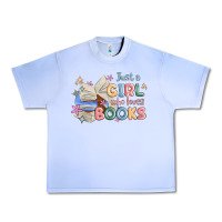Grape Ice just a girl who loves books Urban Heavy Tee - MaliasSmallBusiness