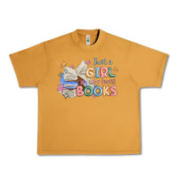 Peanut Butter just a girl who loves books Urban Heavy Tee - MaliasSmallBusiness