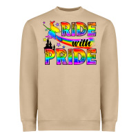 Western Lgbtq+ Ride With Pride Heavyweight Sweatshirt | Teevron