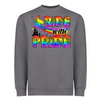 Storm Western LGBTQ+ Ride With Pride Heavyweight Sweatshirt - BundleAndBundleShop