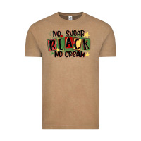 Vintage Coffee no sugar black no cream Vintage Tee - MaliasSmallBusiness