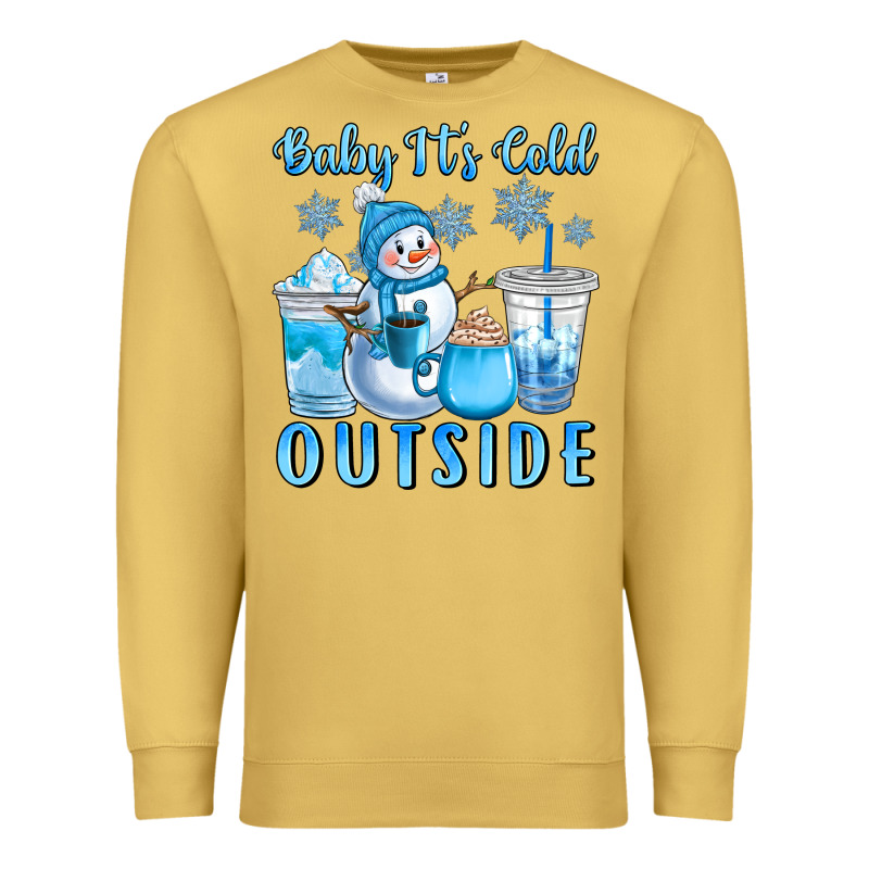 Baby It's Cold Outside Premium Sweatshirt by CowGirlArtShop | Teevron