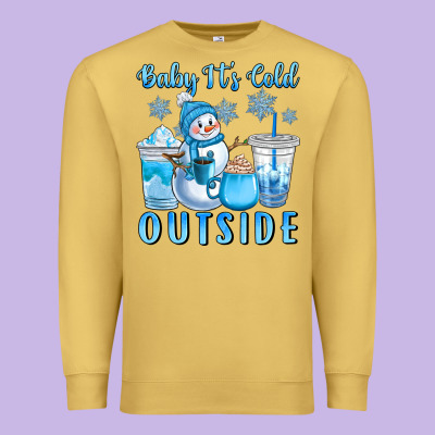 Baby It's Cold Outside Premium Sweatshirt Designed By Cowgirlartshop