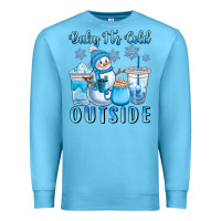 Ocean Blue baby it's cold outside Premium Sweatshirt - CowGirlArtShop