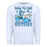 White baby it's cold outside Premium Sweatshirt - CowGirlArtShop