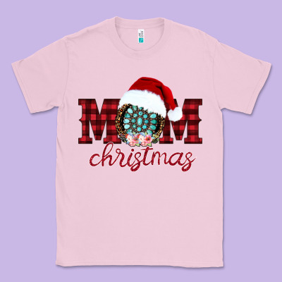 Mom Christmas Classic Tee Designed By Cowhidedigitalart