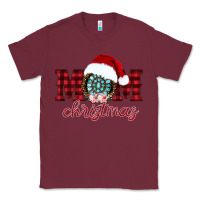Burgundy mom Christmas Classic Tee - CowhideDigitalArt