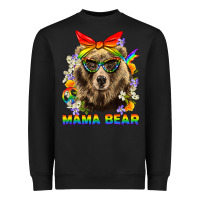 Black Mama Bear Pride LGBTQ+ Heavyweight Sweatshirt - BundleAndBundleShop