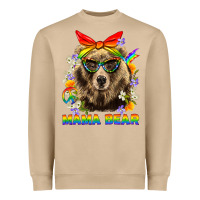 Mushroom Mama Bear Pride LGBTQ+ Heavyweight Sweatshirt - BundleAndBundleShop