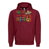 Burgundy Nacho Average Mini Zipper Hoodie - texasbilliewilder