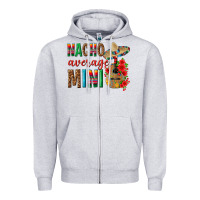 Heather Grey Nacho Average Mini Zipper Hoodie - texasbilliewilder