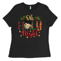 Black oh holy night Ladies Tee - BundleAndBundleShop