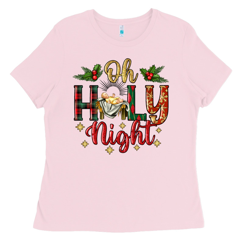Oh Holy Night Ladies Tee by BundleAndBundleShop | Teevron