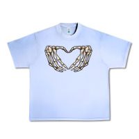 Grape Ice skeleton heart Urban Heavy Tee - MaliasSmallBusiness