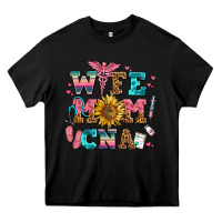 Black wife mom cna Heavy Core Tee - AdoDesignShop