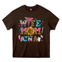 Chocolate Brown wife mom cna Heavy Core Tee - AdoDesignShop