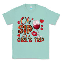 Seafoam oh sip its a girls trip Classic Tee - NancyCooperArtShop
