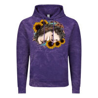 Cloud Purple sleeping hedgehog sunflower leopard Vintage Hoodie - Jasminsmagicworld