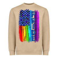 Mushroom Pride LGBTQ+ American Flag Heavyweight Sweatshirt - BundleAndBundleShop