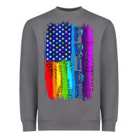 Storm Pride LGBTQ+ American Flag Heavyweight Sweatshirt - BundleAndBundleShop