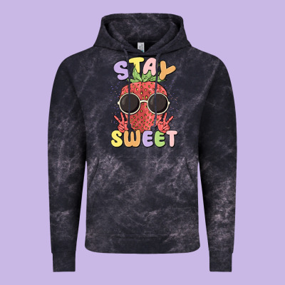 Stay Sweet Vintage Hoodie Designed By Maliassmallbusiness