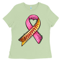 Matcha breast cancer sport ribbons Ladies Tee - AdoDesignShop