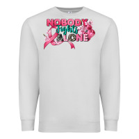 Dove Grey nobody fights alone cancer awareness Premium Sweatshirt - CowGirlArtShop