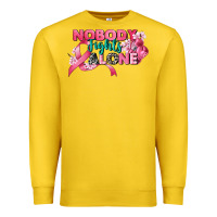 Lemon nobody fights alone cancer awareness Premium Sweatshirt - CowGirlArtShop