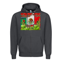 Smoke Mexican Flag Zipper Hoodie - texasbilliewilder