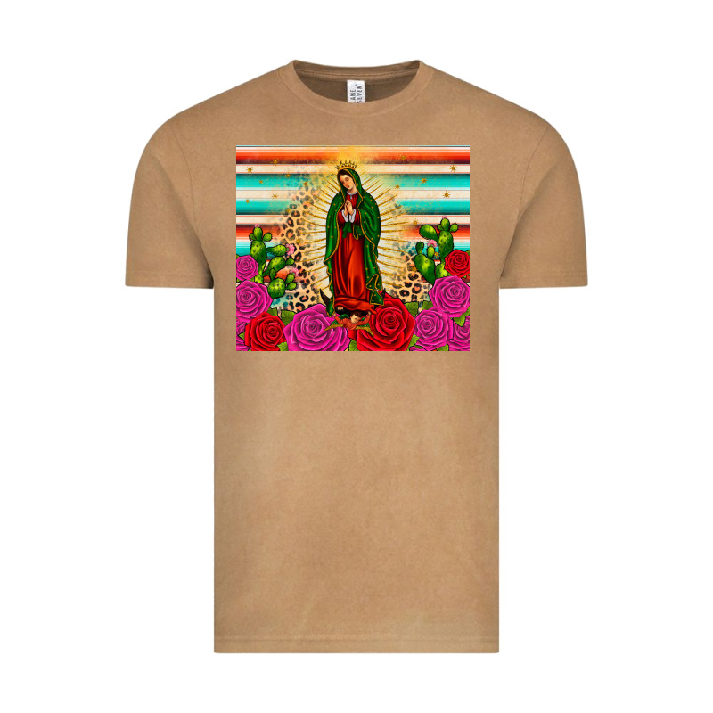Our Lady Of Guadalupe Cactus Leopard Vintage Tee by JahusDesignShop | Teevron