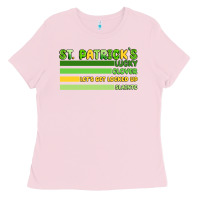 Bubblegum Pink st. patricks lucky clover  artiststas Ladies Tee - Artiststas