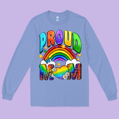 Western Proud Mom Long Sleeve Tee Designed By Bundleandbundleshop