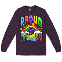 Plum Western Proud Mom Long Sleeve Tee - BundleAndBundleShop
