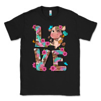 Black love little cute cow Classic Tee - NancyCooperArtShop