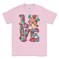 Bubblegum Pink love little cute cow Classic Tee - NancyCooperArtShop