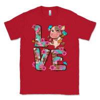 Red love little cute cow Classic Tee - NancyCooperArtShop