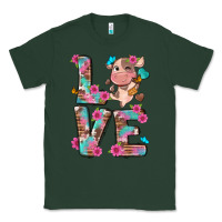 Sports Green love little cute cow Classic Tee - NancyCooperArtShop