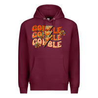 Burgundy gobble gobble gobble Premium Hoodie - CowGirlArtShop