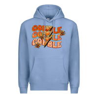 Colony Blue gobble gobble gobble Premium Hoodie - CowGirlArtShop