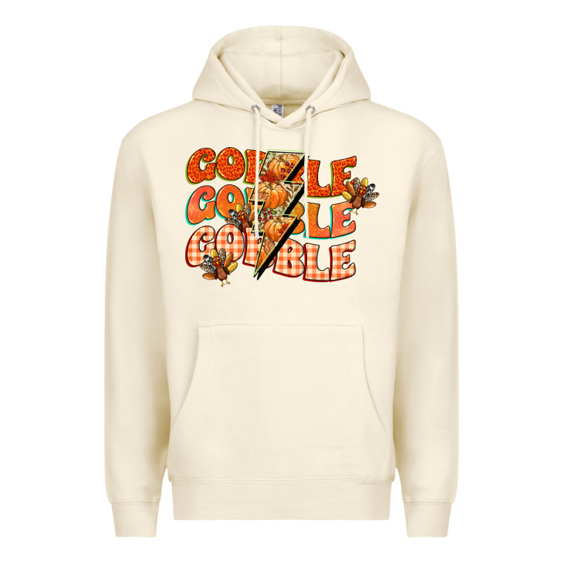 Gobble Gobble Gobble Premium Hoodie by CowGirlArtShop | Teevron
