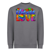 Storm Pride LGBTQ+ Choose Love Heavyweight Sweatshirt - BundleAndBundleShop