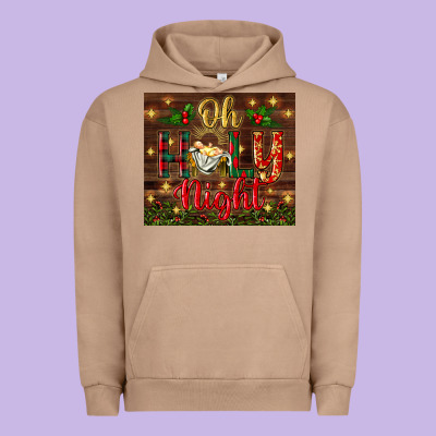 Oh Holy Night Urban Hoodie Designed By Bundleandbundleshop
