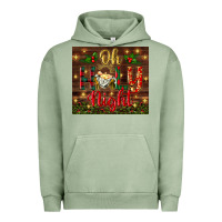 Pigment Oil Green oh holy night Urban Hoodie - BundleAndBundleShop