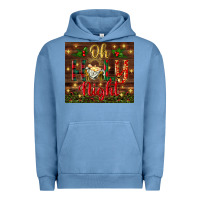 Pigment Pebble Blue oh holy night Urban Hoodie - BundleAndBundleShop