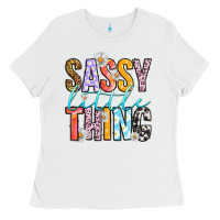 White sassy little thing Ladies Tee - RanaPortraitStore