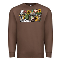 Chestnut cowhide coffee cup Premium Sweatshirt - HowdyJamesFarm